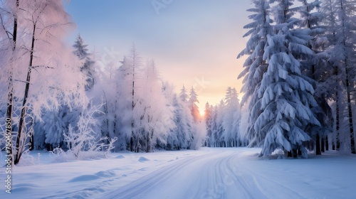 冬の山道 © 敬一 古川