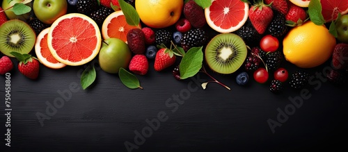 Vibrant Assortment of Nutrient-Rich Fruits to Energize a Healthy Lifestyle and Aid in Weight Loss © HN Works