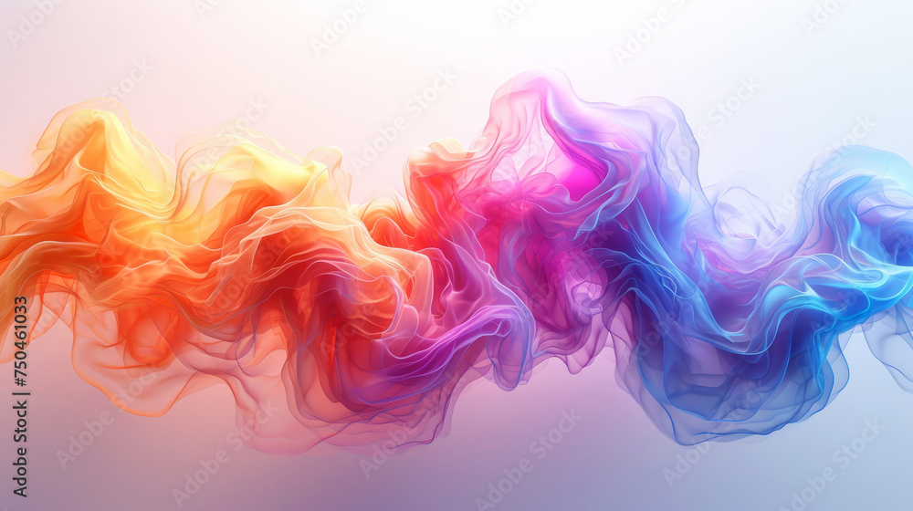 Whimsical pastel waves flowing in a vibrant abstract design Whimsical pastel waves flowing in a vibrant abstract design