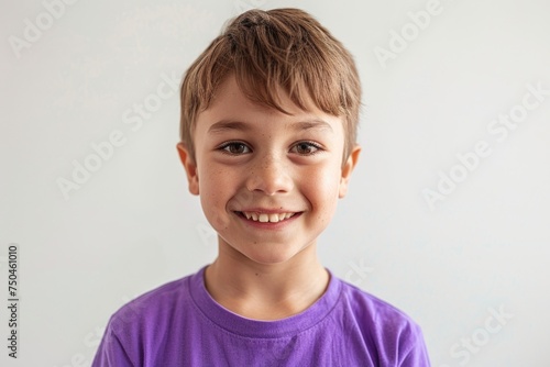 Young boy holding a toothbrush, hygiene concept. Ideal for dental care promotions