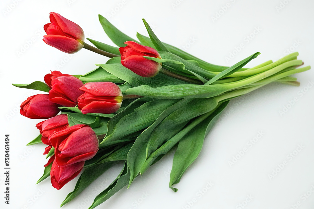 bouquet of red tulips bouquet of red tulips