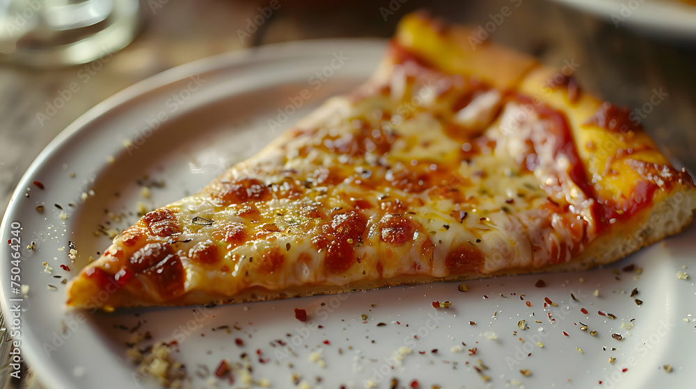 Pizza slice on a plate. High-resolution Pizza slice on a plate. High-resolution