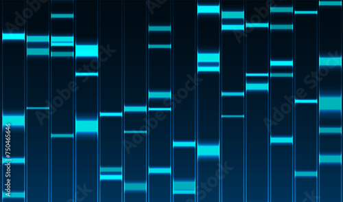 Big data visualization. DNA genomic test