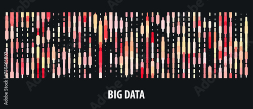Big data visualization. DNA genomic test