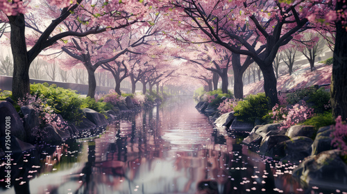 spring in the sakura park