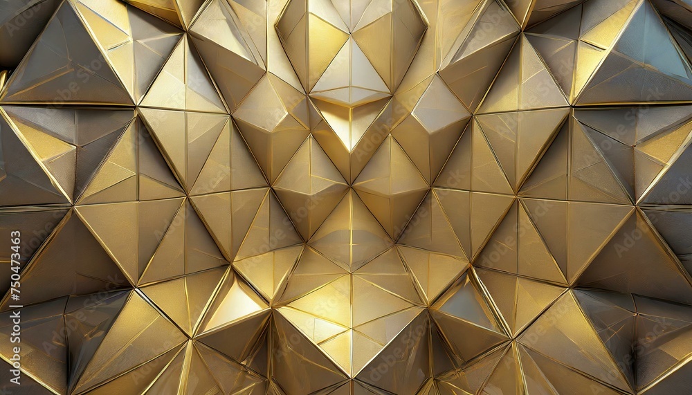 background of gold.a high-quality 3D render illustration showcasing a sleek futuristic environment with a golden backdrop, a prominent triangular block structure, and an intricate 3D triangle tile pat background of gold.a high-quality 3D render illustration showcasing a sleek futuristic environment with a golden backdrop, a prominent triangular block structure, and an intricate 3D triangle tile pat