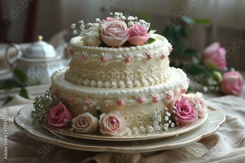 beautiful decorated wedding cake design professional advertising food photography © MeyKitchen