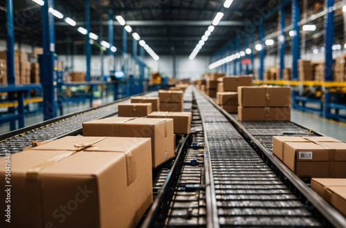 warehouse with boxes © Magic Art