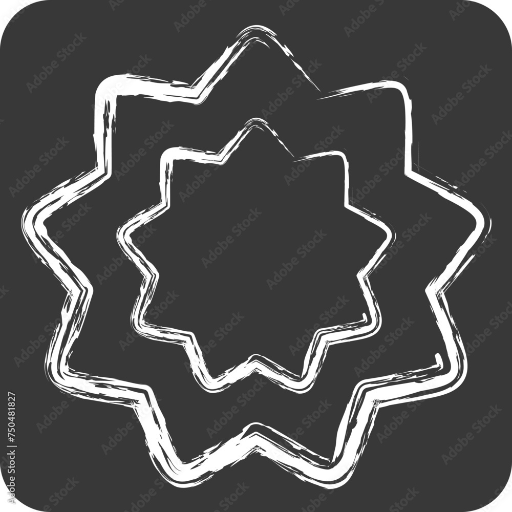 Icon Carcinogen. related to World Cancer symbol. chalk Style. simple design editable. simple illustration Icon Carcinogen. related to World Cancer symbol. chalk Style. simple design editable. simple illustration