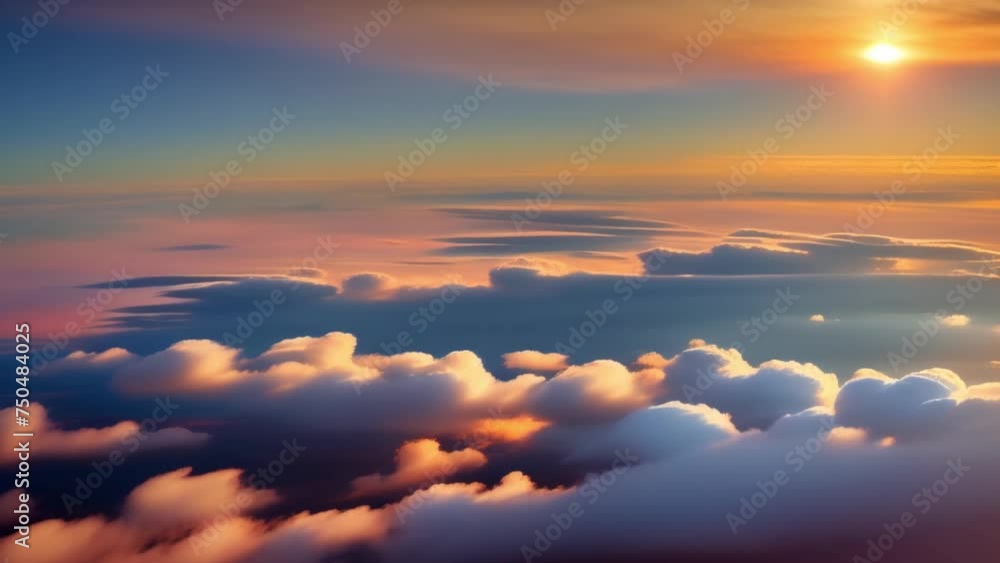 Immerse yourself in the surreal beauty of a sunset seen from above the clouds, a breathtaking spectacle in this stunning timelapse. Time-lapse. 4K.
Immerse yourself in the surreal beauty of a sunset seen from above the clouds, a breathtaking spectacle in this stunning timelapse. Time-lapse. 4K.