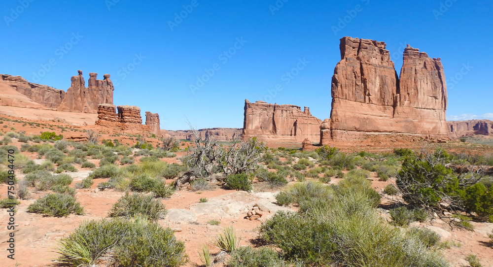 Park Avenue, Arches National Park, Utah, United States Park Avenue, Arches National Park, Utah, United States