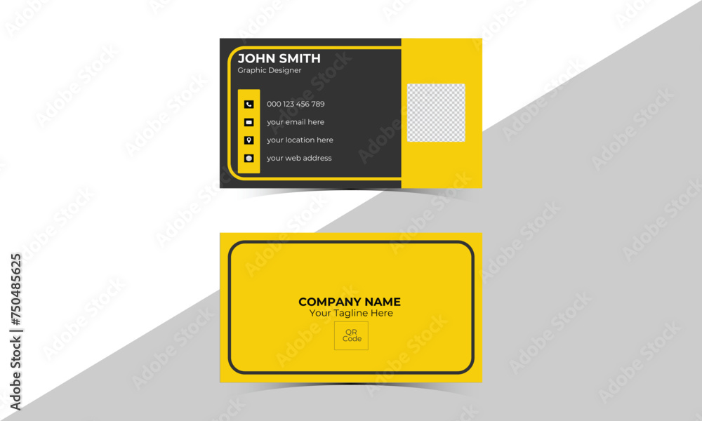 Vector Business Card Design Template. Vector Business Card Design Template.