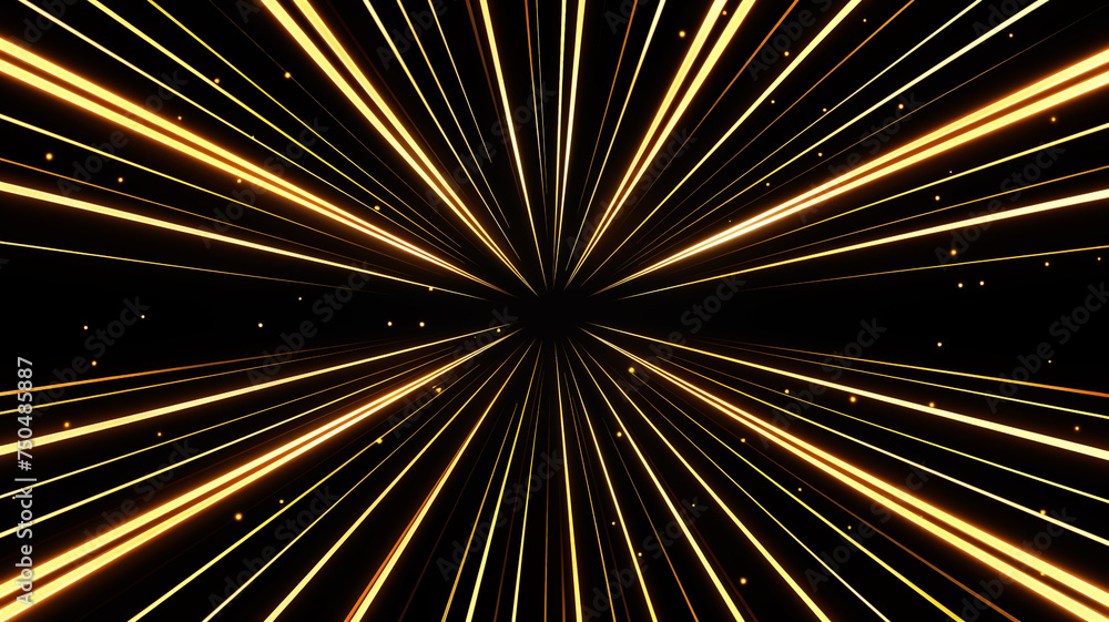 Obraz premium abstract golden line