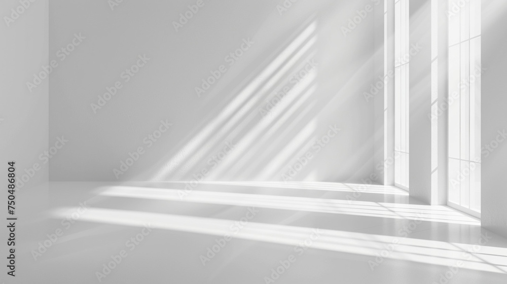 Abstract white light on wall background for display product with Generative Ai. Abstract white light on wall background for display product with Generative Ai.