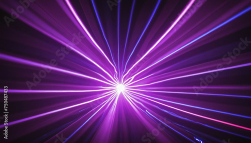 light abstract rays neon purple and ultraviolet with blue colours 
