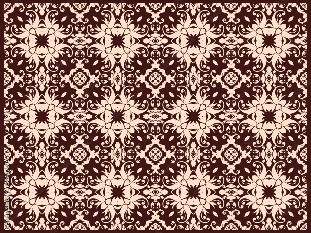 Fototapeta premium background vintage pattern, traditional design pattern vector
