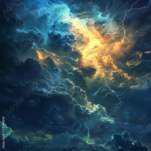 Cloud thunder storm © khan