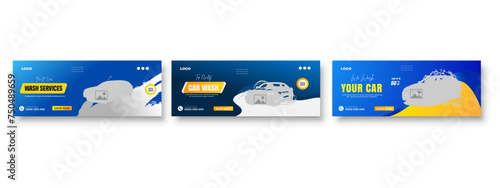 Revitalize Your Ride Car Wash Service Advertisement Cleaning baground smuth color bundleTemplate