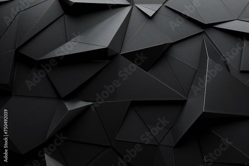 Black abstract art background Generative Ai 