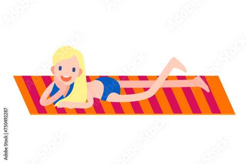 Blonde bikini girl