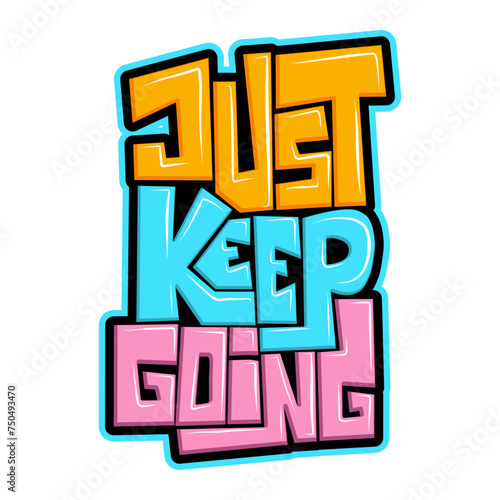 colorful Typography Motivational Quote Design