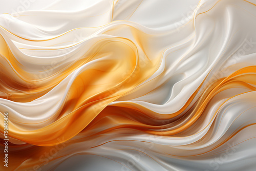 Abstract background with gold and pearl white hues.