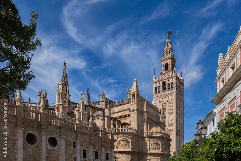 Seville Cathedral And Giralda Bell Tower