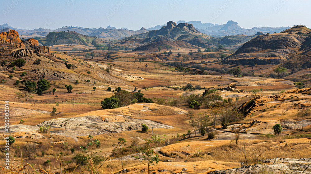 Landscape of Isalo National Park Isalo Madagascar Afri