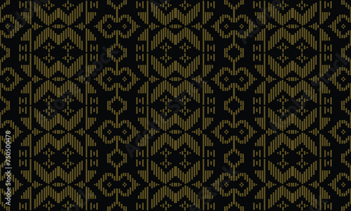 songket pattern background, traditional design pattern vectorn photo