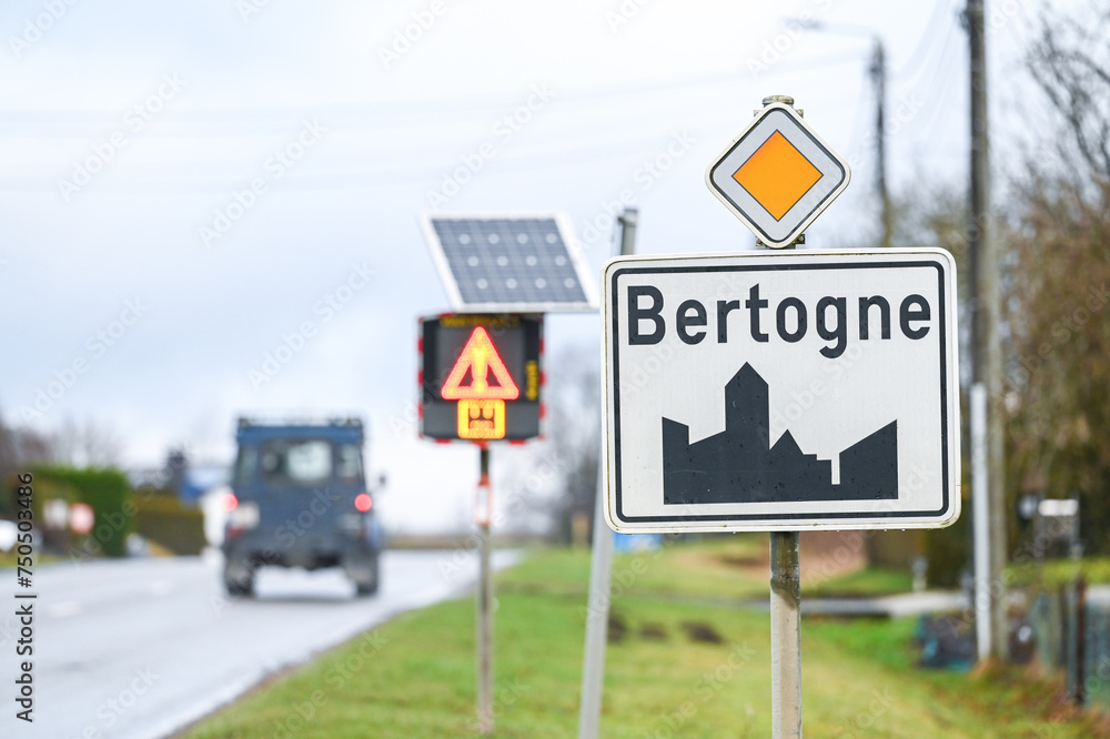 signalisation circulation traffic route commune agglomeration communal Bertogne Bastogne fusion