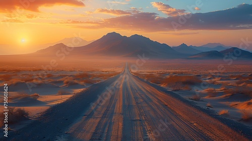 A path through a desert