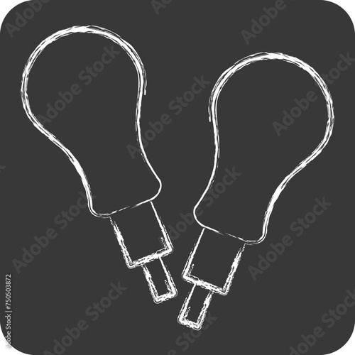 Icon AWL. related to Shoemaker symbol. chalk Style. simple design editable. simple illustration