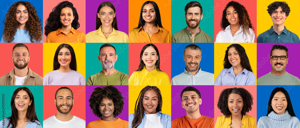 A vibrant collage of diverse individuals, each with a unique style and personality A vibrant collage of diverse individuals, each with a unique style and personality