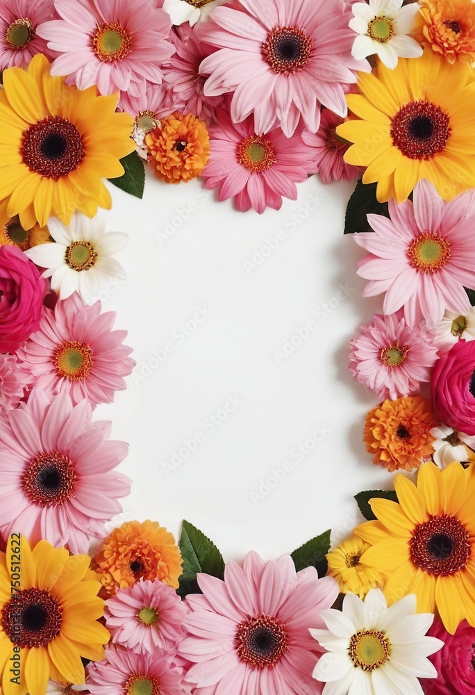 frame from flowers
