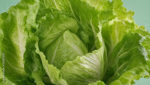 Isolated green and fresh lettuce.