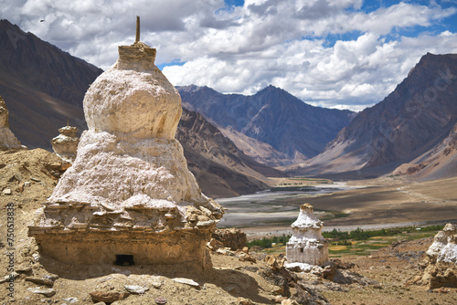 Old stupa near Zangla Palace in Zanskar