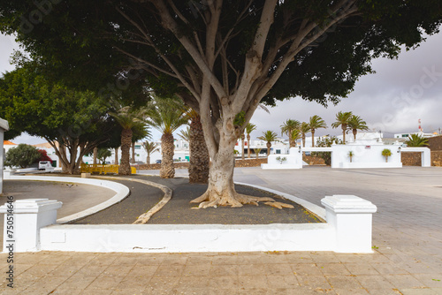 The open square in the town of Teguise,