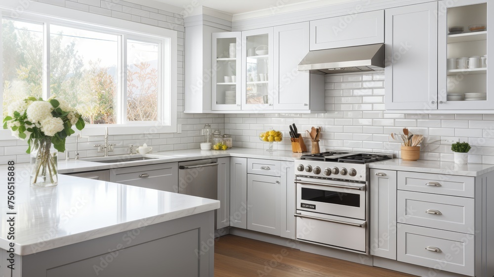 The kitchen sparkles with cleanliness and brightness The kitchen sparkles with cleanliness and brightness