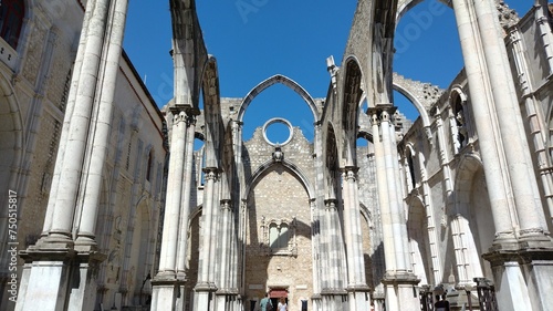 Photography Carmo Convent Ruins, in Lisbon, Portugal