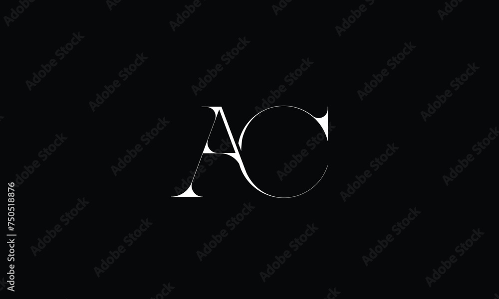 AC, CA, A, C, Abstract Letters Logo Monogram