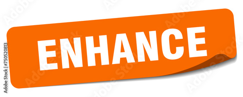 enhance sticker. enhance label