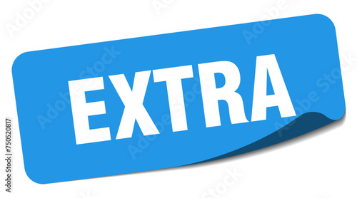 extra sticker. extra label