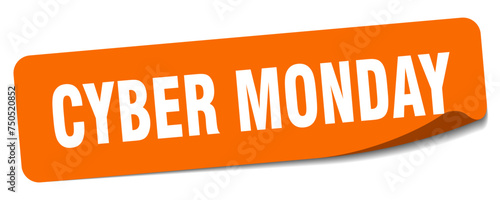 cyber monday sticker. cyber monday label