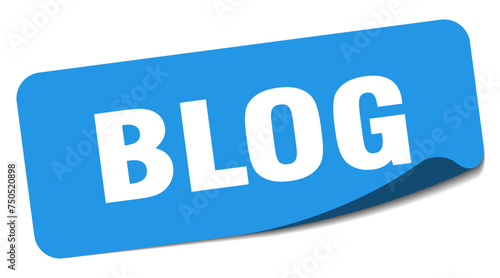 blog sticker. blog label