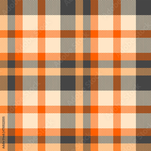 Plaid texture pattern of fabric vector textile with a seamless background check tartan.