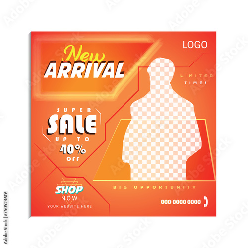 Fashion social media post design