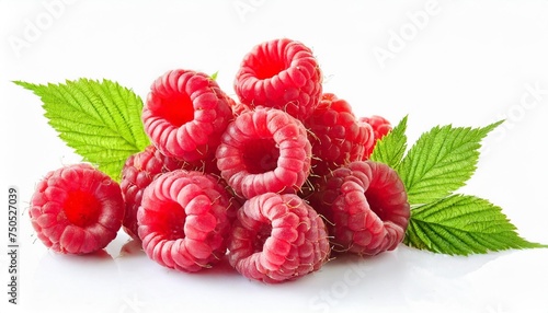 freshraspberry isolated on white background