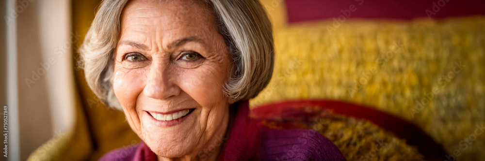portrait of a beautiful elderly woman. Selective focus. portrait of a beautiful elderly woman. Selective focus.