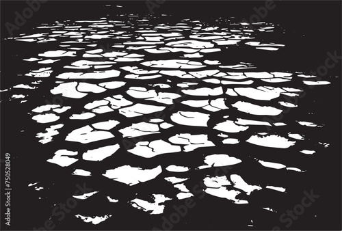 Cracked earth grungy background texture
