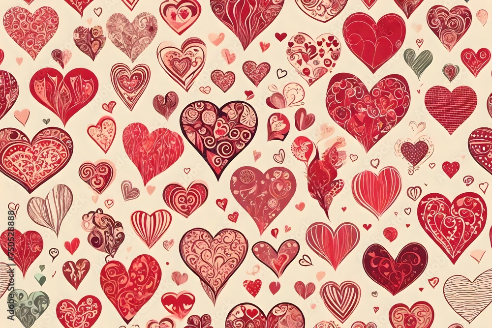 Vector hearts set Vector hearts set